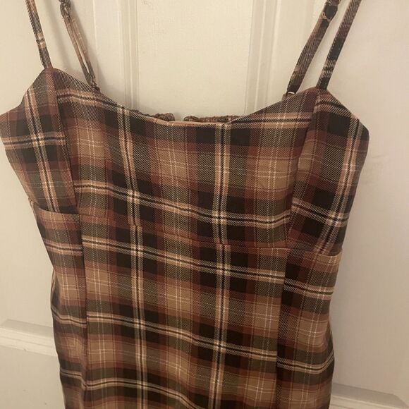 Aeropostale NWT Plaid Mini Shift Dress Sleeveless Small Academia Preppy - Picture 9 of 11